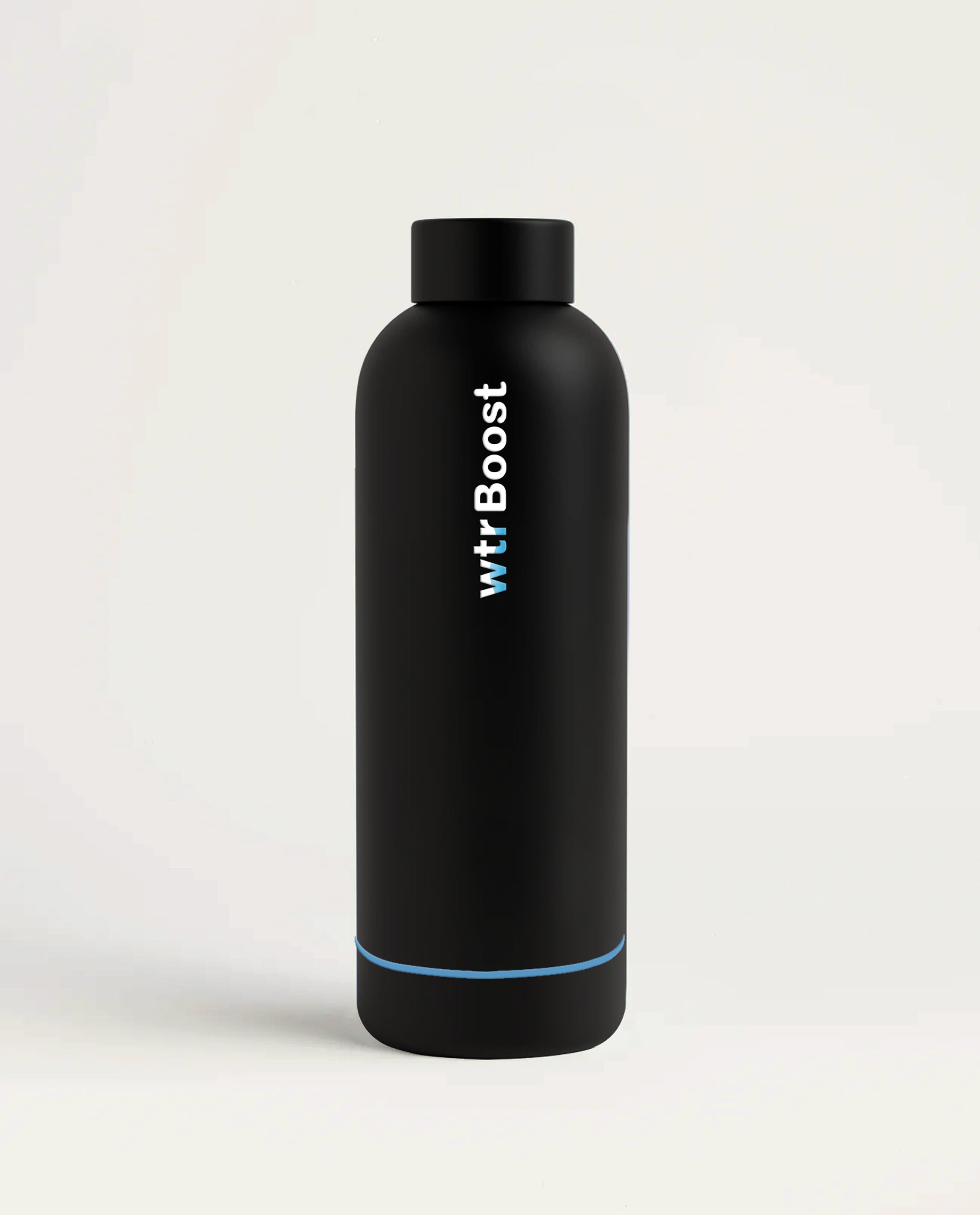 WTR Boost Matt Black Stainless Steel Bottle