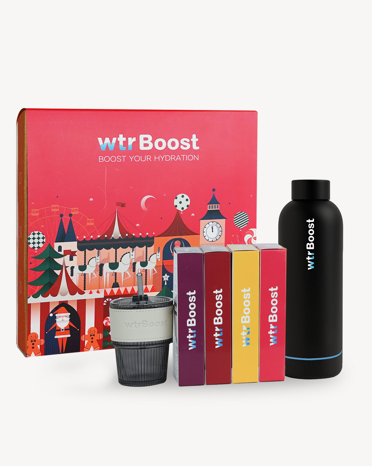 Christmas Bundle with Black Stainless Steel Bottle