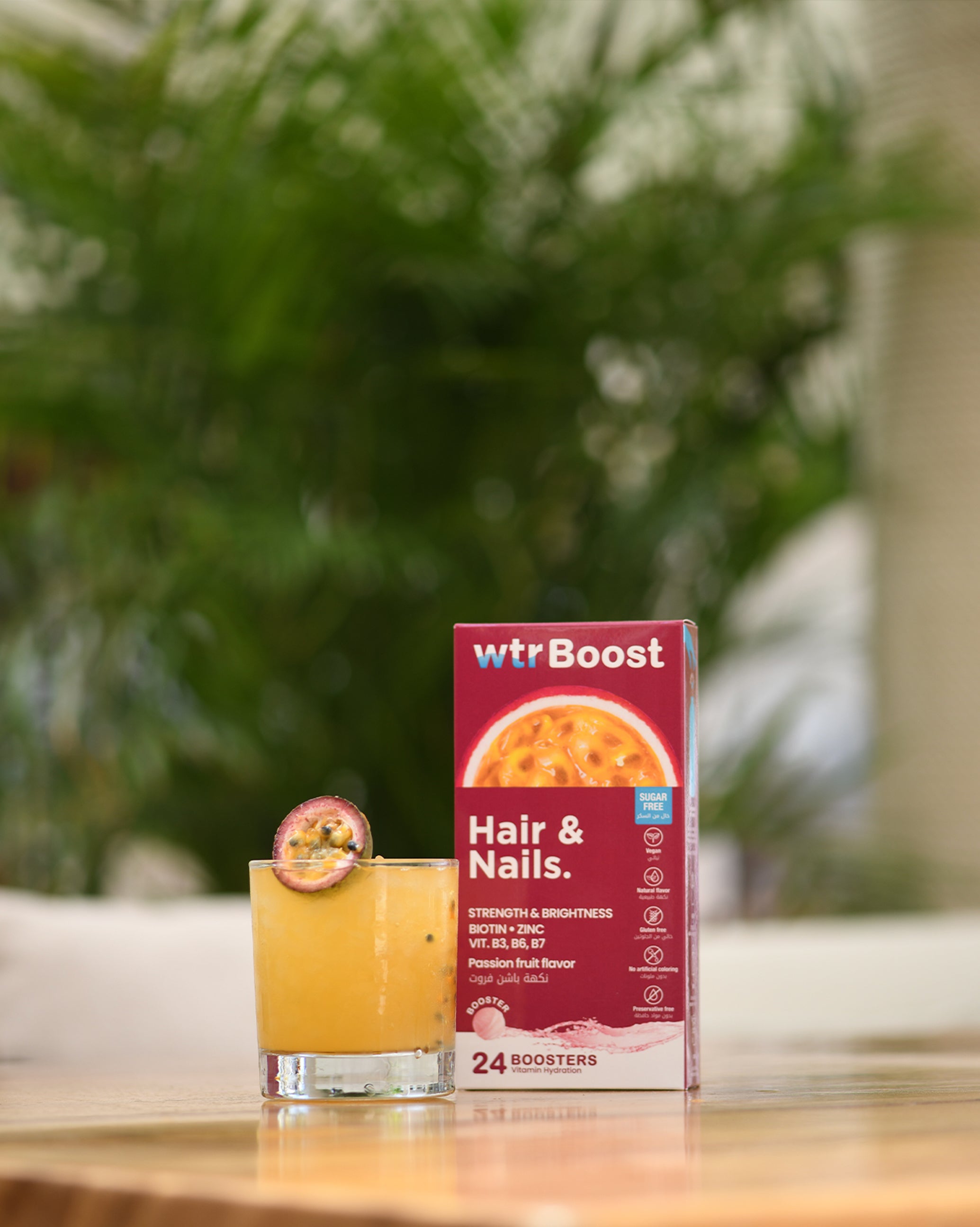 WTR Boost Hair & Nails Passion Fruit Flavor