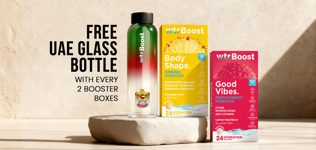 Hydration Drinks & Sports Bottles in UAE | Wtr Boost (Water Boost)