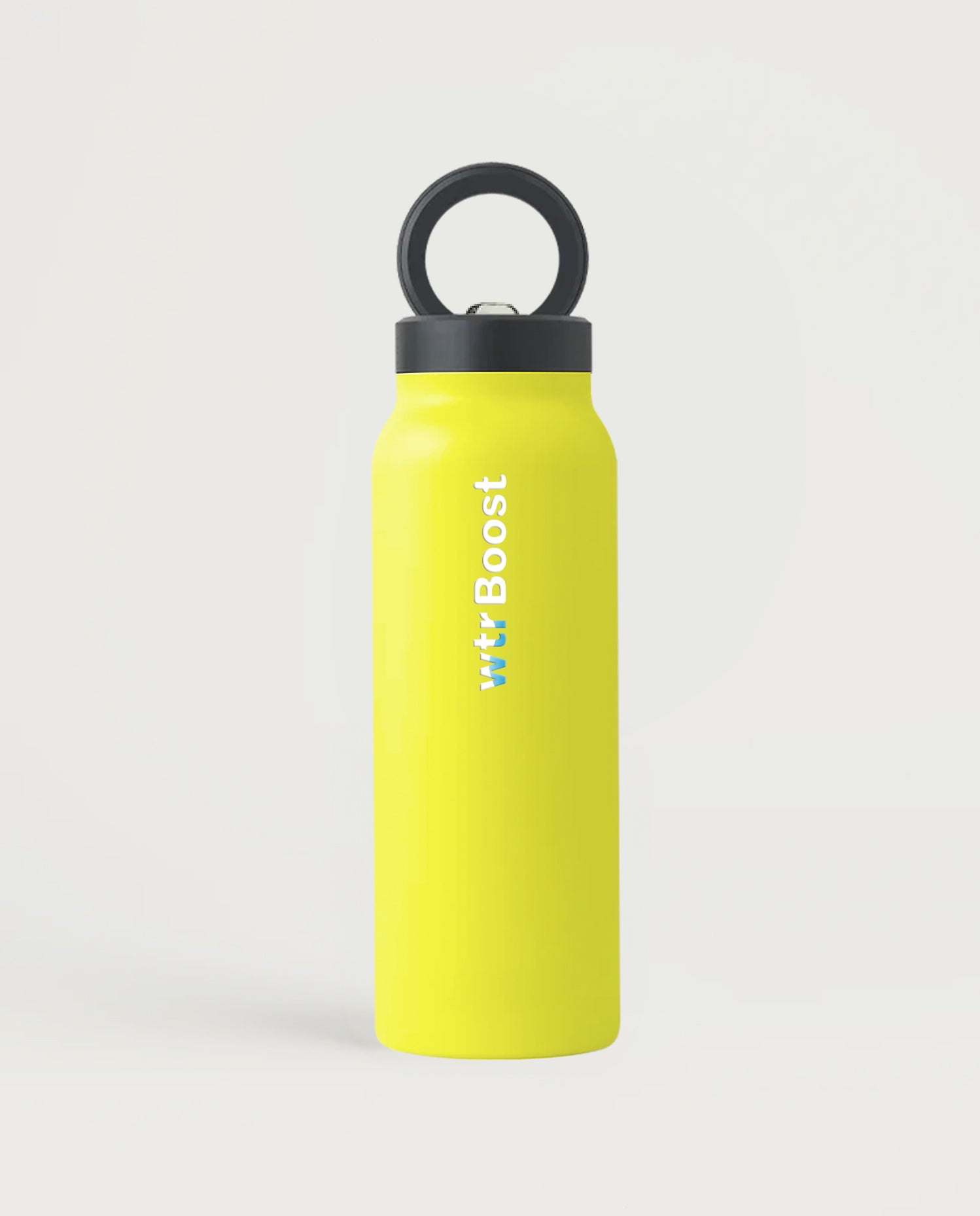 WTR Boost Yellow Magnetic Mobile Holder Insulated Stainless Steel Bottle