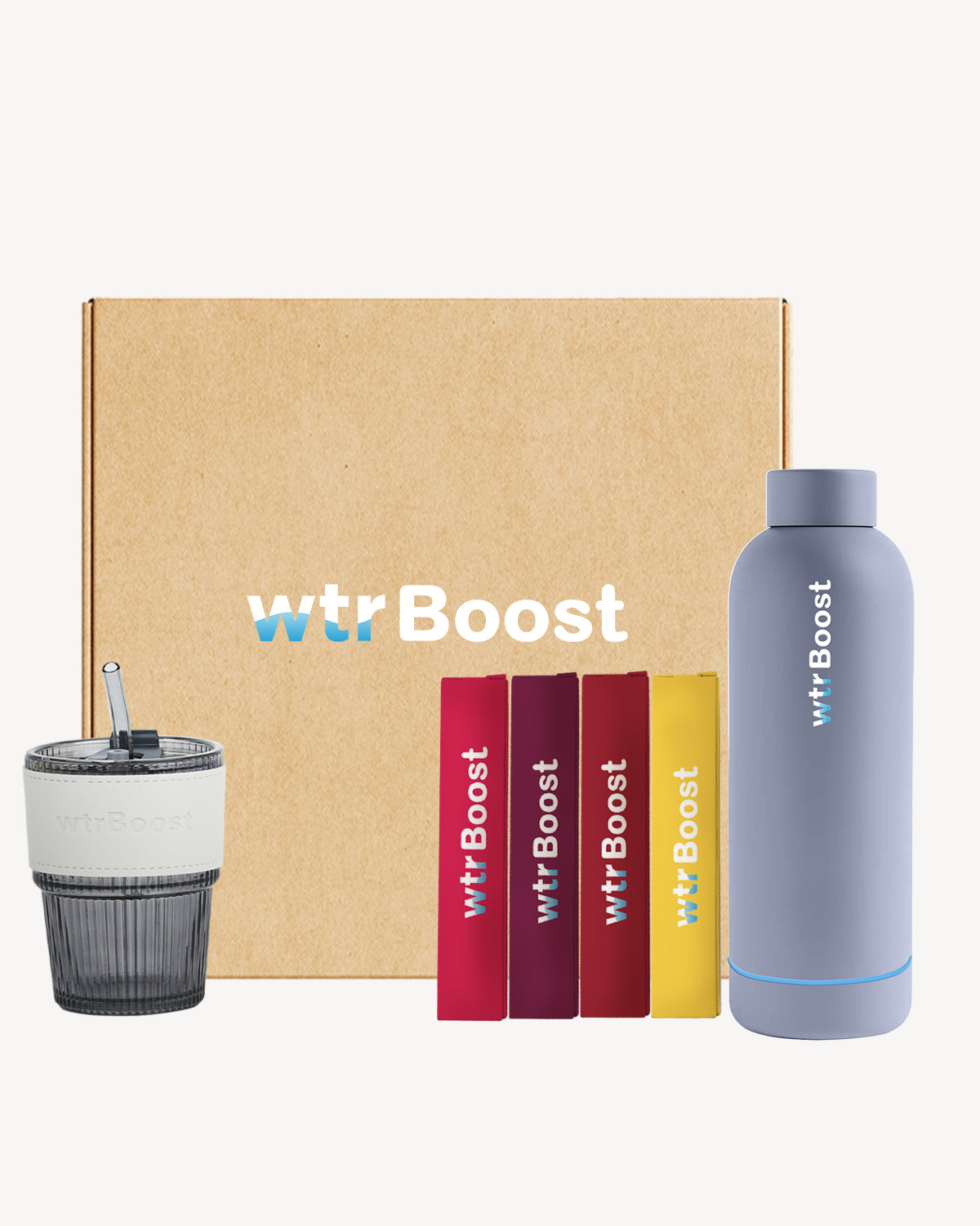 Bundle with Grey Stainless Steel Bottle