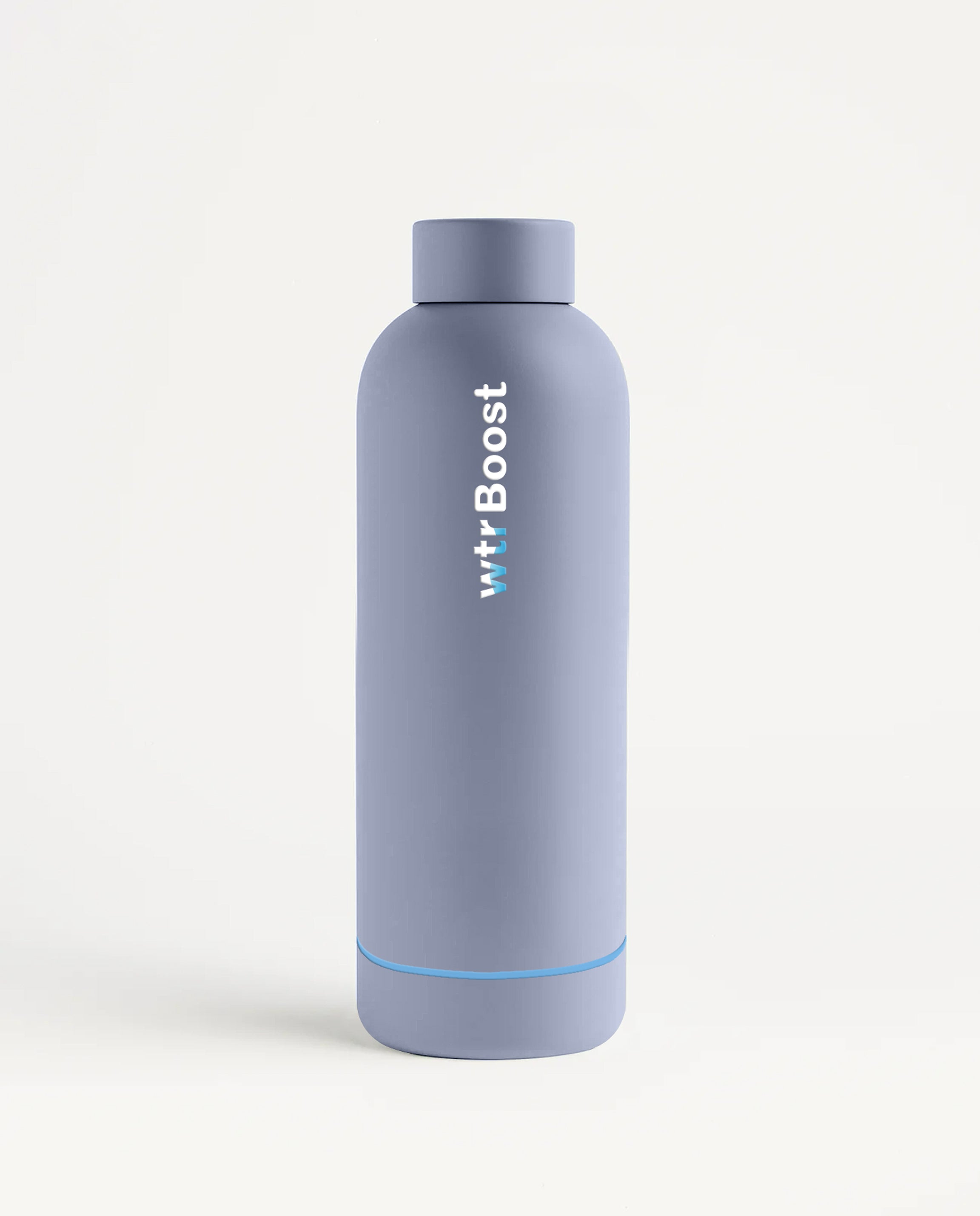 WTR Boost Crayon Grey Stainless Steel Bottle