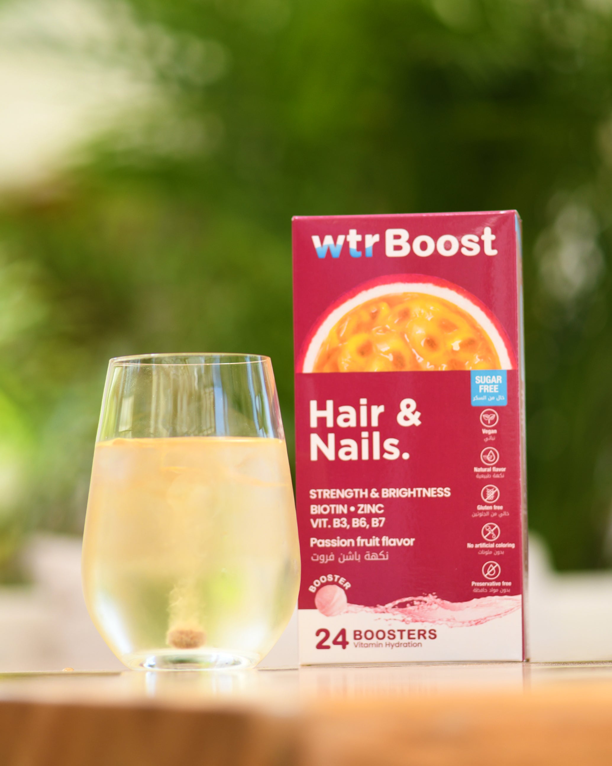 WTR Boost Hair & Nails Passion Fruit Flavor